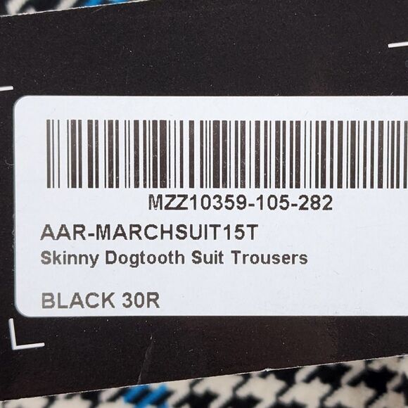 Boohoo Men's Skinny Dogtooth Suit Trousers -30R - Picture 8 of 8